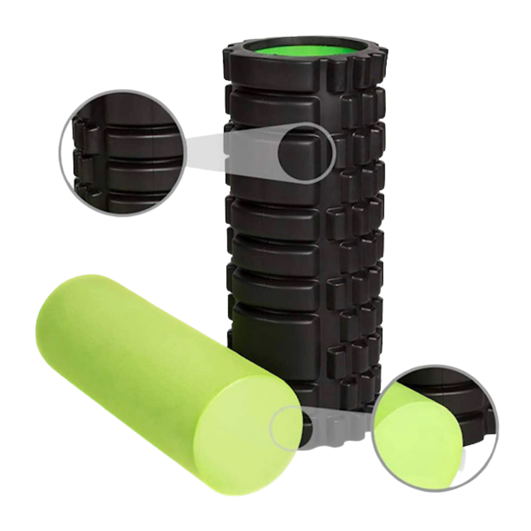 2in1 Foam Roller for Deep Tissue + Carrying Bag! dtchealthstore